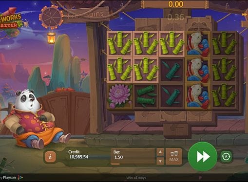Fireworks Master - выигрышная комбинация на линии Выигрышная комбинация на линии в Fireworks Master