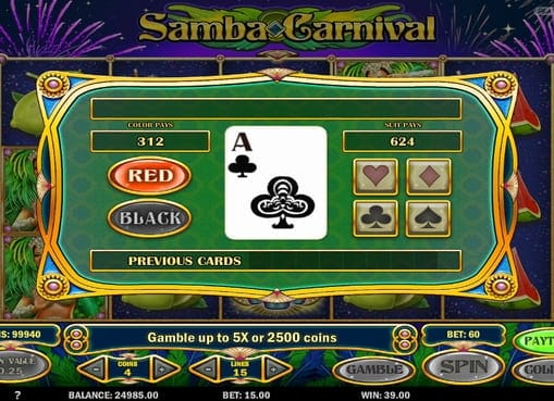 Раунд на умножение в игре Samba Carnival