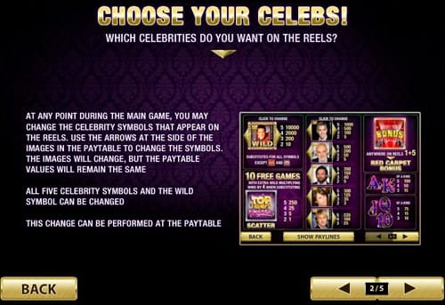 Игра Top Trump’s Celebs - дополнительные настройки Дополнительные настройки в игре Top Trump’s Celebs
